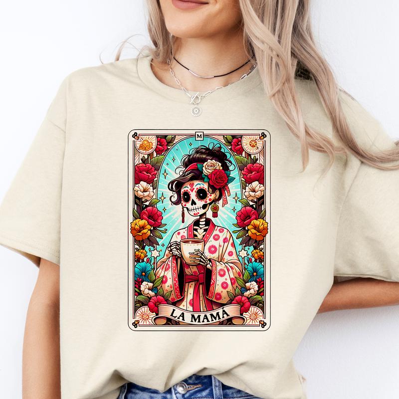 Tarot Card T-Shirts Mom Life - Print is Sublimation, Unisex T-Shirt, Funny Tee, t Idea, Relaxed Fit, Cute Top, Great with Jeans, Womenswear Graphic