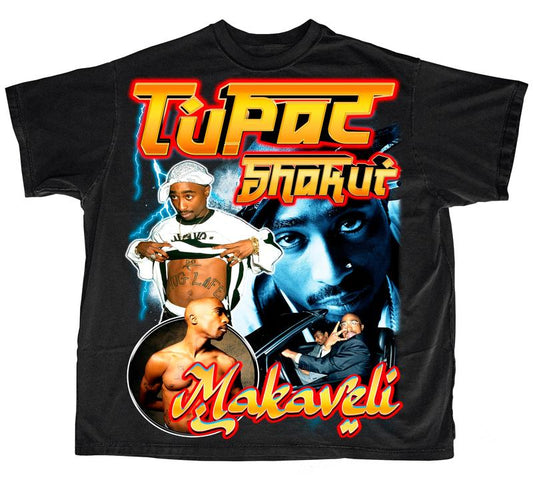 TUPAC GRAPHIC TEE Menswear Short Sleeve Tshirt Streetwear