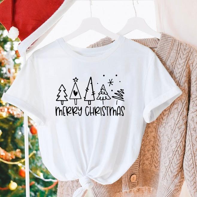 Christmas Trees T-Shirt, Shirts For Women, Christmas Tee, Cute Christmas Shirts, Holiday Tee