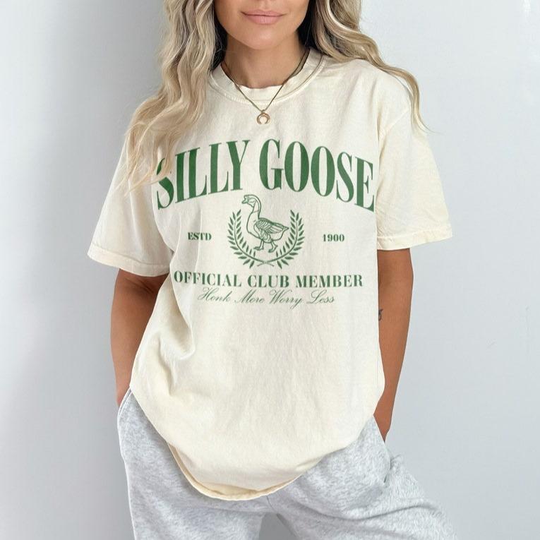 Vintage Silly Goose Club Graphic Tee, Silly Shirt, Funny Cowgirl Shirt, Funny Western Tee, Funny Graphic Tee, 90s Aesthetic Shirt, Sarcastic Quote Shi