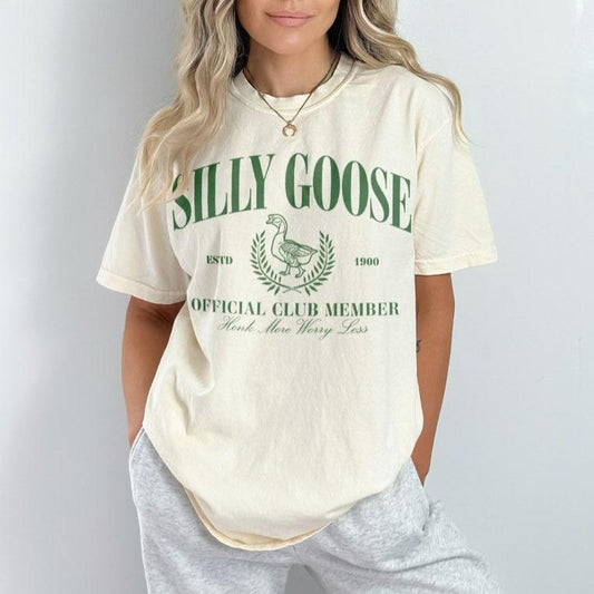 Vintage Silly Goose Club Graphic Tee, Silly Shirt, Funny Cowgirl Shirt, Funny Western Tee, Funny Graphic Tee, 90s Aesthetic Shirt, Sarcastic Quote Shi
