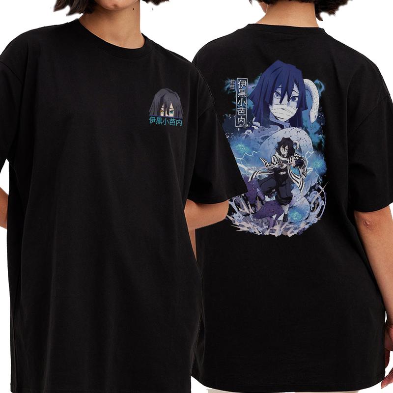Obanai Iguro Snake Hashira 2 sides shirt, Demon Slayer t-shirt, Anime sweatshirt hoodie, Anime lover t-shirt Menswear