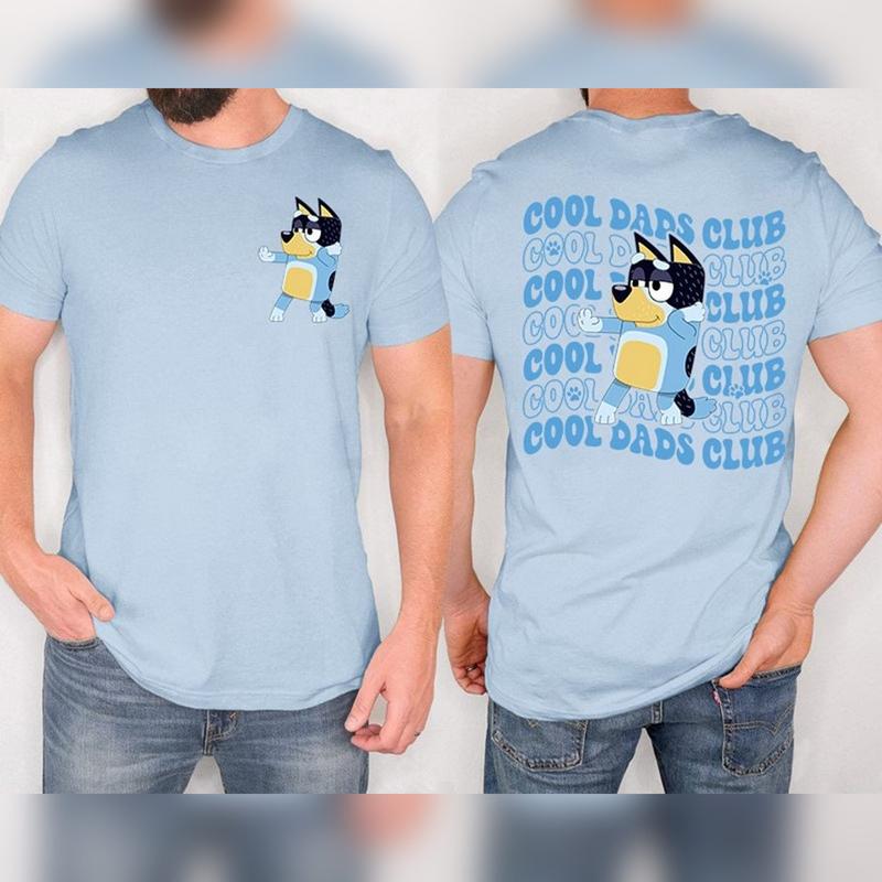 Bluey Cool Dad Club Shirt, Bandit Cool Dad Club T-Shirt, Cotton T-Shirt, Perfect Tee, Gifts For Boyfriend and Girlfriend T-Shirt