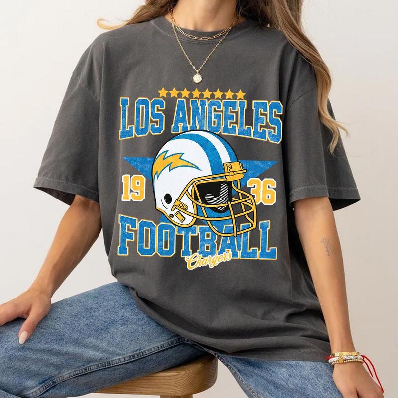 La Charger Football Crop Top, La Charger Football Sweatshirt, La Charger Football Retro Shirt, Game Day Outfit, Vintage La Charger Shirt