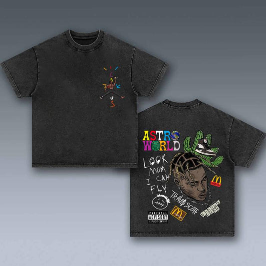 Travis Cactus T-shirt Astro World Tee Cotton Unisex Shirt Rap Shirt Rapper Rap Tee Hip hop Shirt Music Tour Merch Gift for Him Gift For Her Vintage Y2