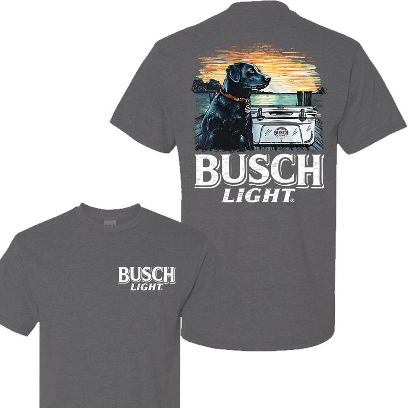 Busch Light Fishing Unisex Cotton 2 sides T-shirt, Available sizes S to 3XL, Gift for International Beer Day Menswear Top
