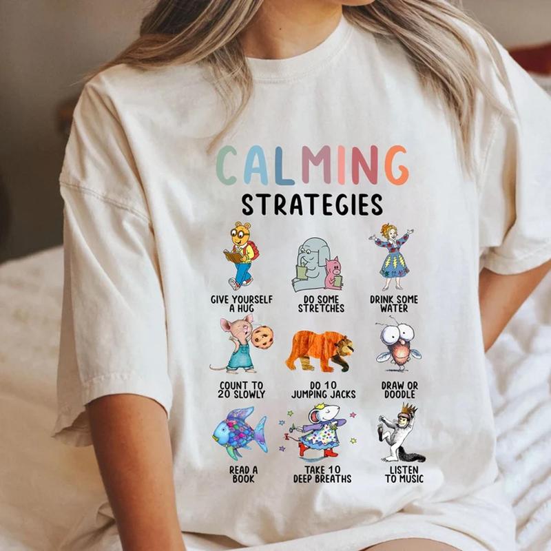 I Still Read Children's Book Calming Strategies Tee, Affirmation Shirt for Teachers, Book Lover Oversized Top, Back-to-School 2024 Women's Shirt Sweat