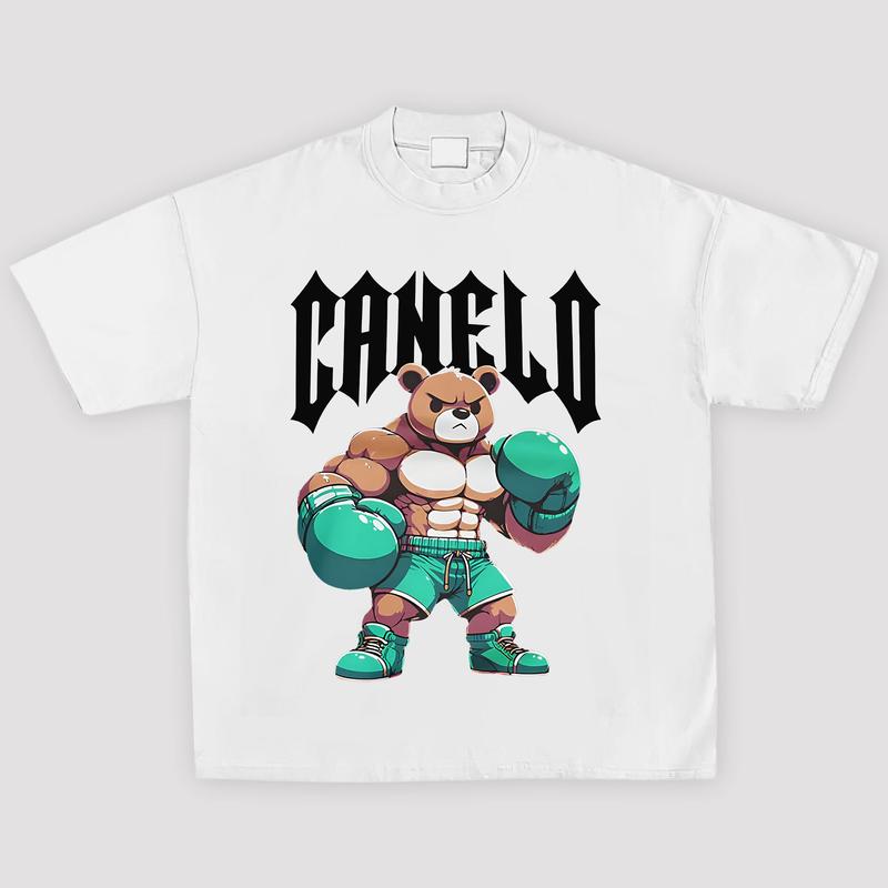 SAUL CANELO ALVAREZ BOXING BEAR TEE, New Boxing Tee, Sweaters Hoodies Boxing, Boxer Tee, Sports Shirt, UFC Shirt  Hoodie Sweatshirt Streetwear
