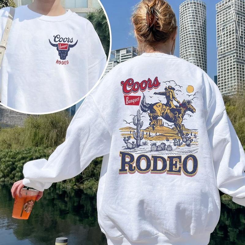 Coors Rodeo Vintage Graphic T-Shirt, Retro Cowboy Shirt, Coors Rodeo Sweatshirt, Hoodie