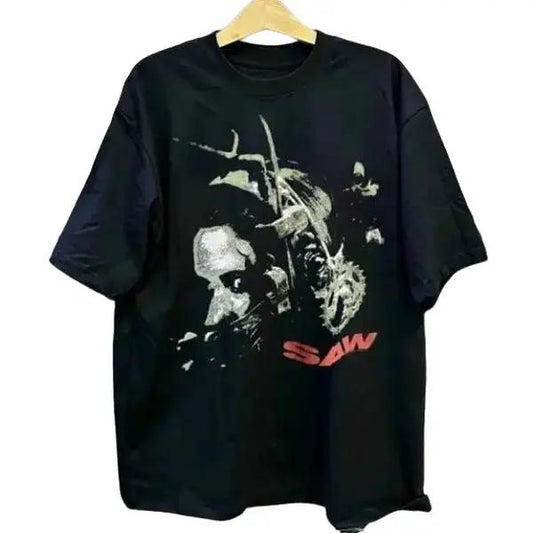 Saw Reverse Bear Trap movie  tee, SAW Movie T Shirt, Saw H0rr0r Movie T Shirt