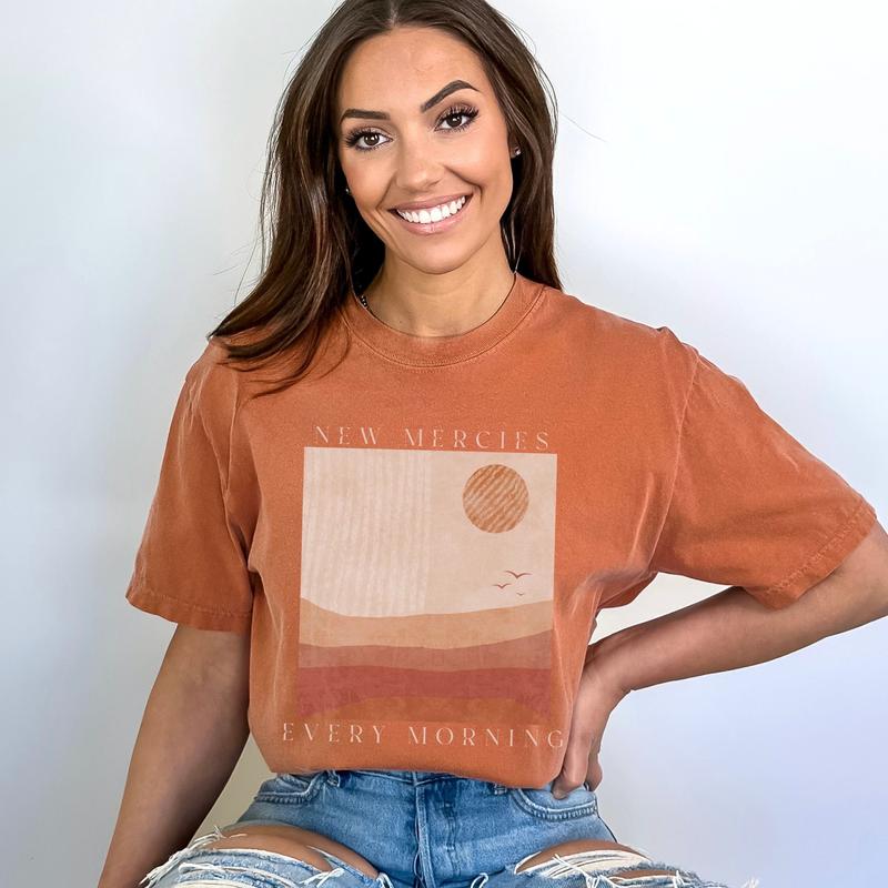 New Mercies Shirt, Christian T-Shirt, Faith Based Shirts, Boho Christian T-Shirts, Vintage Christian Shirt, Jesus Apparel