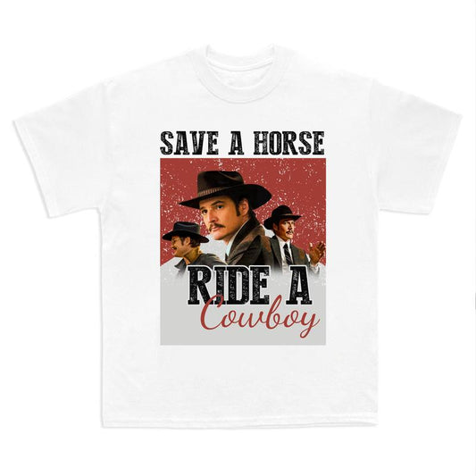 Save A Horse Ride A Cowboy Pedro Pascal T-shirt, Agent Whiskey Shirt,, Daddys Girl Shirt Vintage Pedro Pascal Shirt, Retro 90sGift Merch