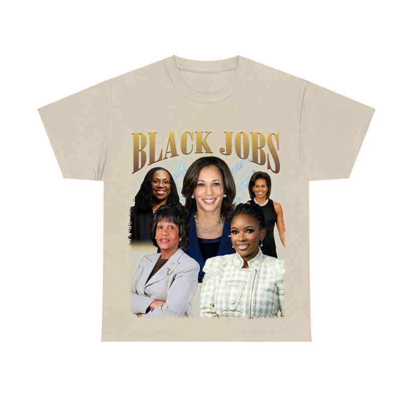 Black Jobs Shirt, Kamala Harris 2024 T-Shirt, Democrat Shirt, Election Shirt, Madam President Shirt, Unisex Cotton Shirt Menswear Top
