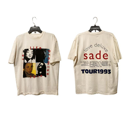 Sade Love Deluxe Tour 1993 Shirt, Vintage 90s Sade Album Concert shirt, Country Music Shirt, Sade Tour Tee