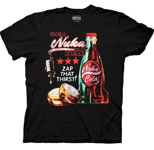 Fallout Nuka Cola Cocktail Shirt, Funny Tshirt, Fall Out Shirt, Fall Out Vault Tec Shirt, Nuka Cola Bottle Cap Tee Cotton
