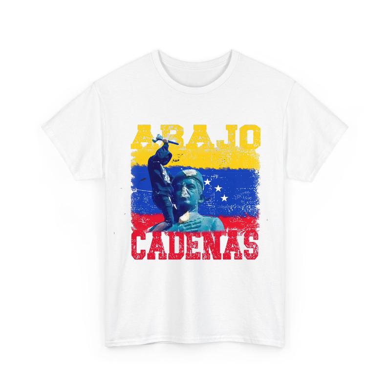 Abajo Cadenas Venezuela Shirt, Hasta el Final Shirt, Venezuela Libre Shirt, Unisex Cotton Shirt, Full Size Full Color