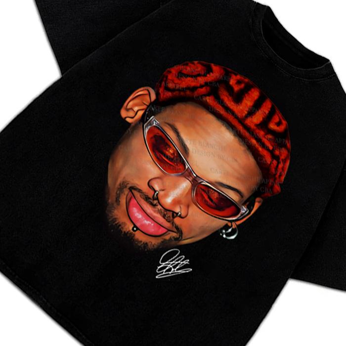 Dennis Zig Zag Red Hair Hollywood 90's Vintage Design T-Shirt Basketball Streetwear