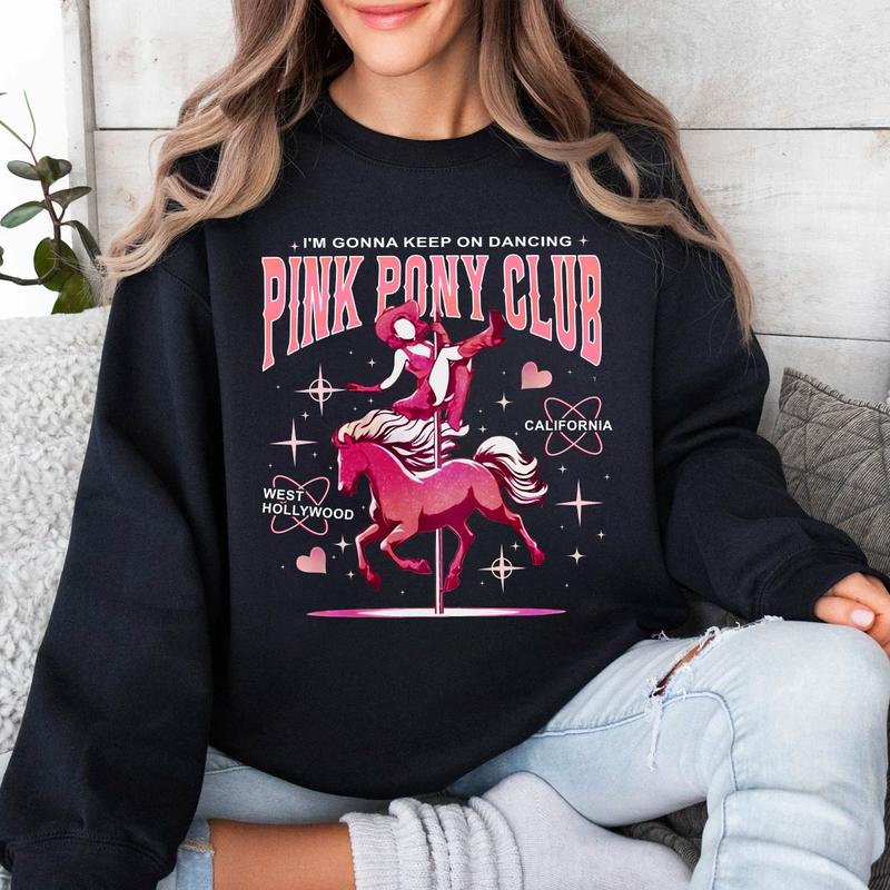 Chappell T-Shirt Sweatshirt Hoodie, Chappell Pink P0ny Club Sweatshirt Comfort