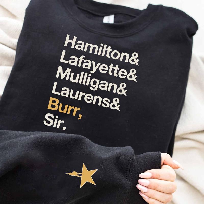 A Hamilton Christmas Sweatshirt, Alexander Hamilton Sweatshirt, Hamilton Musical Unisex Cotton Fit