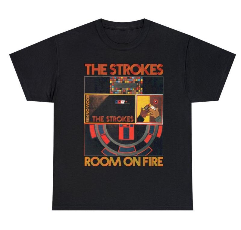 The Strokes Shirt, The room on fire T-Shirt, The Strokes Retro Shirt
