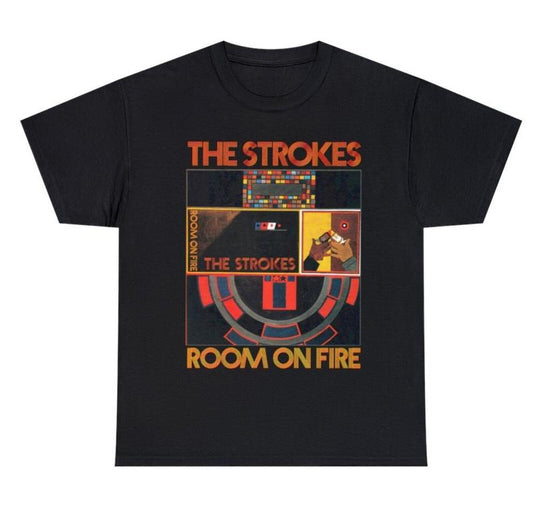 The Strokes Shirt, The room on fire T-Shirt, The Strokes Retro Shirt