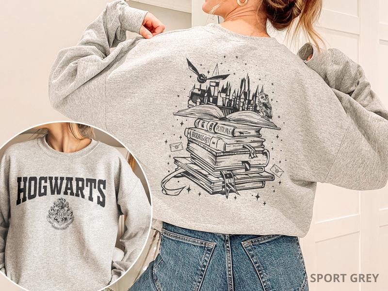 Hogwarts Castle Book Sweatshirt, Harry Potter Shirt, Hogwarts House Shirt, Hogwarts House Sweatshirt, HP Wizard Shirt,