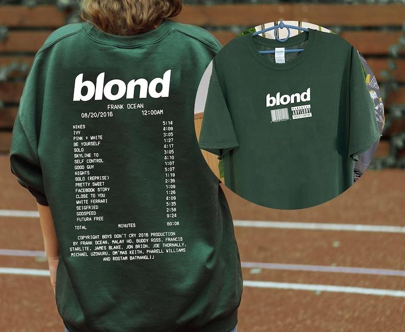 Blond Frank Ocean Retro Vintage Style Shirt For Men blond album