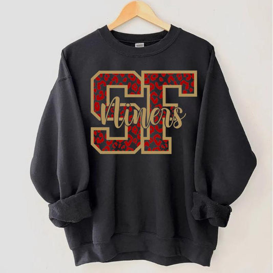 San Francisco Football Sweater, Football Sweater, San Francisco Fan Gift Sweater, Game Day Sweater, Niners Sweater, Classic Casual Clothing Collar Cot