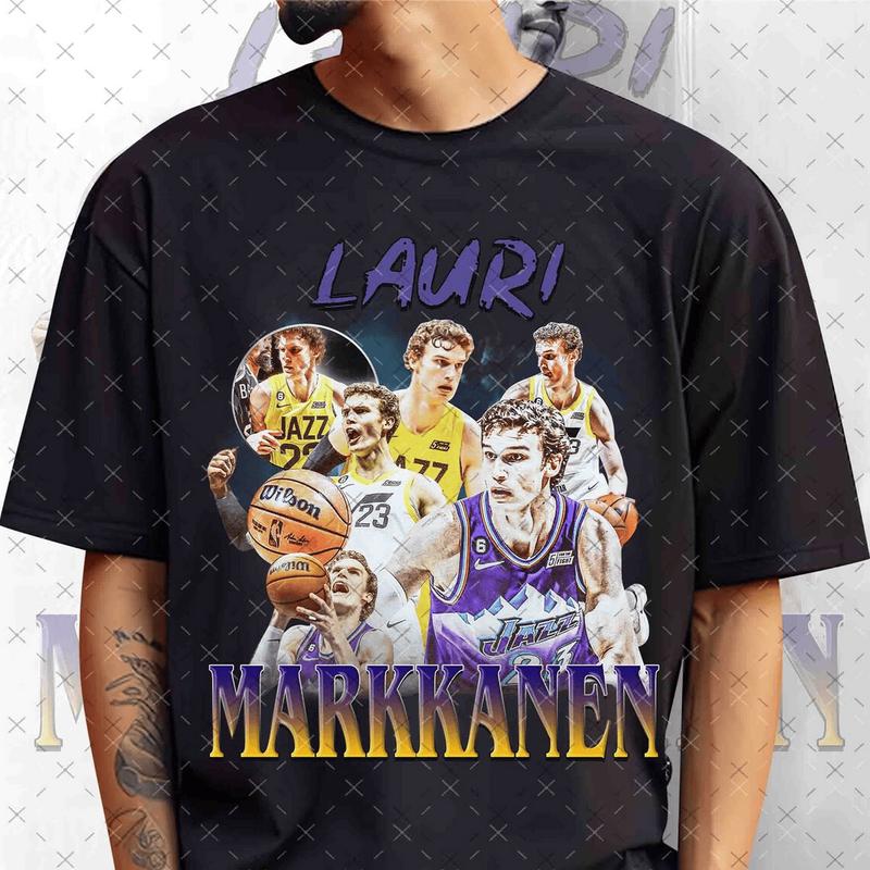 Lauri Markkanen Vintage Bootleg Rap Tee, Lauri Markkanen Retro Graphic 90S Unisex T-Shirt, Game Day T-Shirt Bootleg Unisex T-Shirts, Clothing