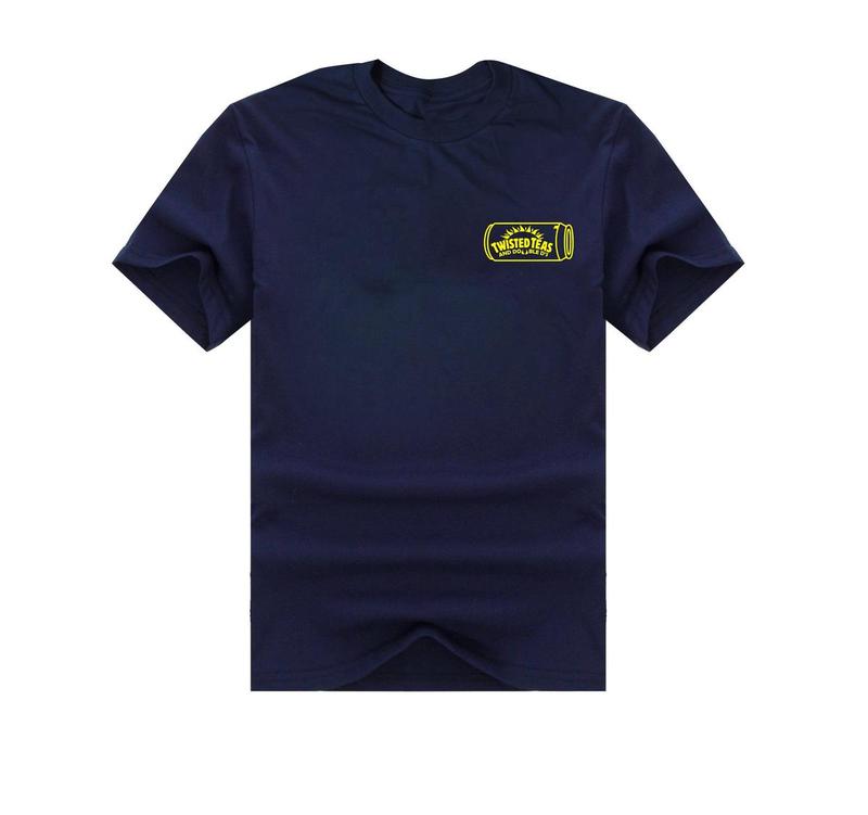 Twisted Teas and Double D's - Unisex Black Short Sleeve T-Shirt - 2 Sided - Cotton