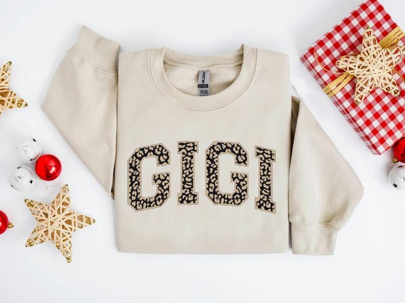 Gigi Sweatshirt, Gigi Grandma Sweater, Gigi Shirt, New Grandma Gift, Cool Gigi Crewneck Sweat Shirt, Gigi Gift, Trendy Leopard Print