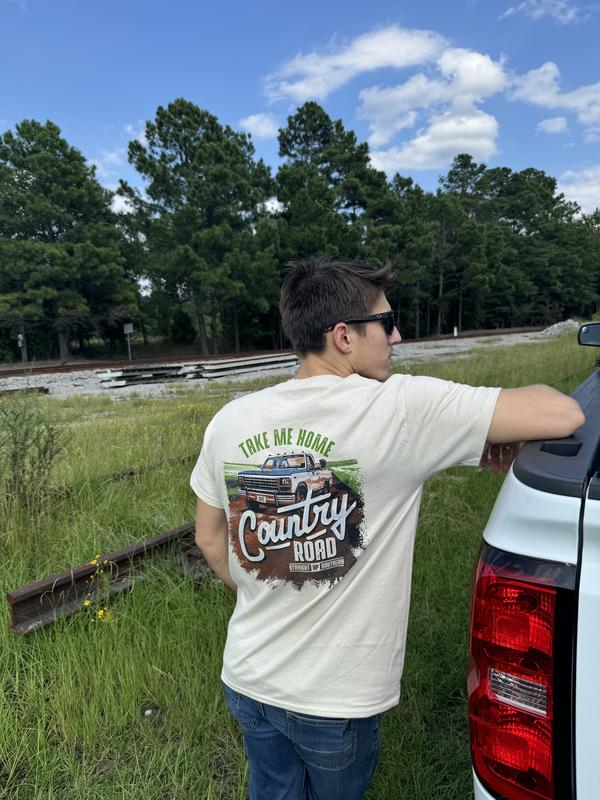 Straight Up Southern Country Road T-Shirt â€“ Sand Casual Classic
