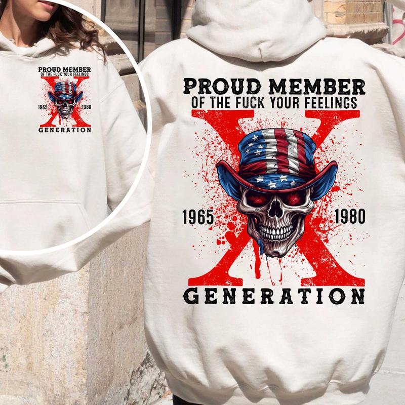 New Version Generation X FAFO Shirt, Gen X FAFO Two Side, Casual Gen X T-Shirt for GenX Enthusiasts