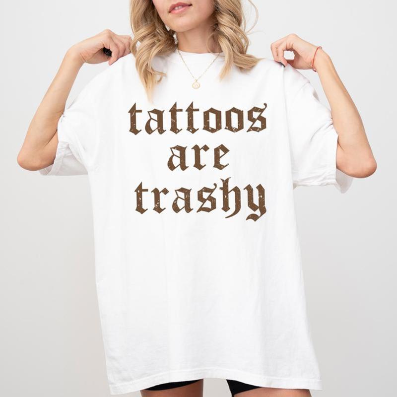 Retro tattoos are trashy casual fit t-shirt, trendy design, relaxed fit Sweatshirt, Hoodie, Comfort Colors