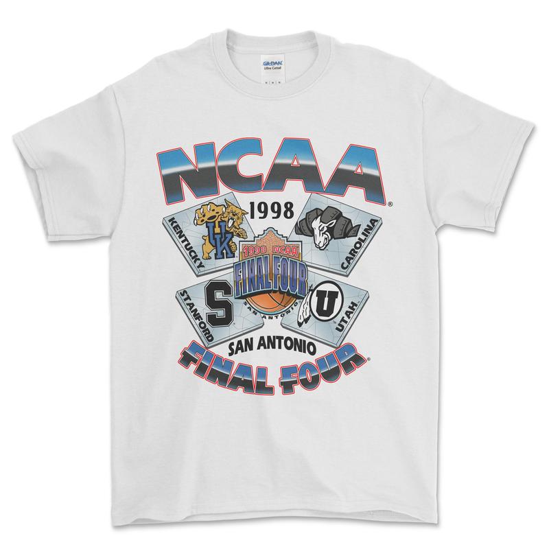 1998 NCAA Final Four San Antonio T-Shirt, graphic vintage sports tees for men