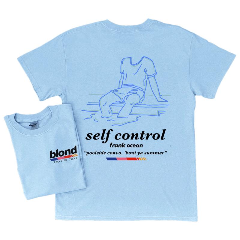 Frank Ocean BLOND SELF CONTROL Short Sleeve Shirt  Blonde  music gift  cool gift ideas  Trends orig design
