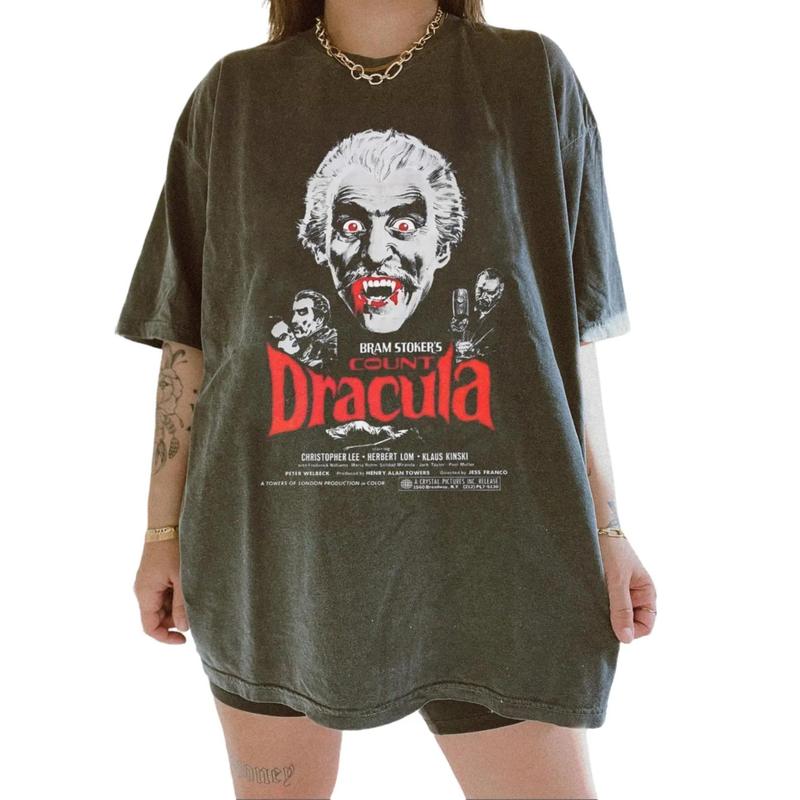 Dracula Movie Vintage Shirt, Cotton Unisex T-Shirt, Crew Neck, Size S- 4XL, Menswear Top, Womenswear Top Underwear Streetwear