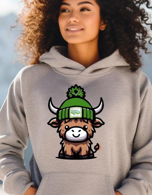 Lucky Beanie Highland Cow - Luck of the Irish - Apparel