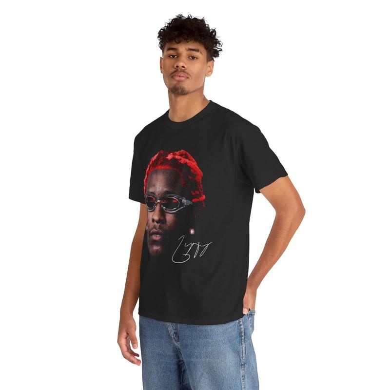Thugger Rap Tee Concert Merch Free Slime Season Red Rare Hip Hop Graphic Print Casual Classic Cotton Menswear Retro Top Vintage Comfy Day Tshirt Stree