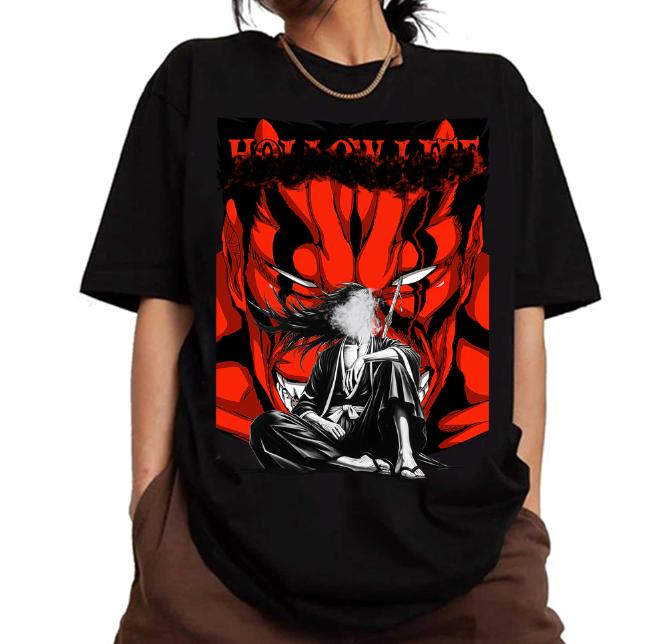 Kenpachj Bankaj Red and Black Bleachh, Ichig0 Holll0w life Sweatshirt Hoodie Shirt, animee shirt
