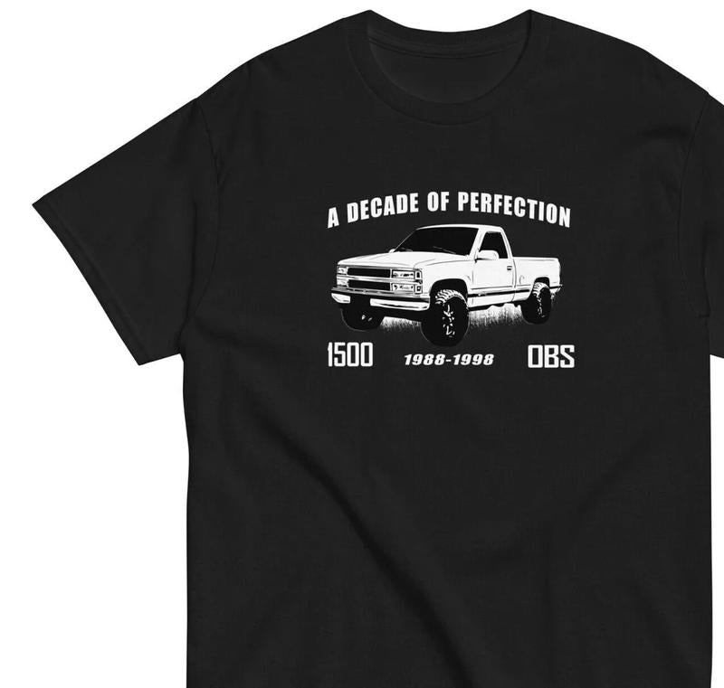 OBS Chevy TShirt Mens Truck GMT400 K1500 Tee Shirt With Silverado T-Shirt