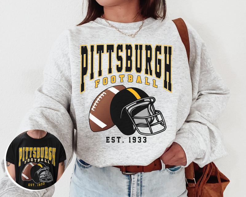 Vintage Pittsburgh Steeler Football Sweatshirt, Vintage Style Pittsburgh Football Sweatshirt, Steelers Sweatshirt, Steelers Fans Gift