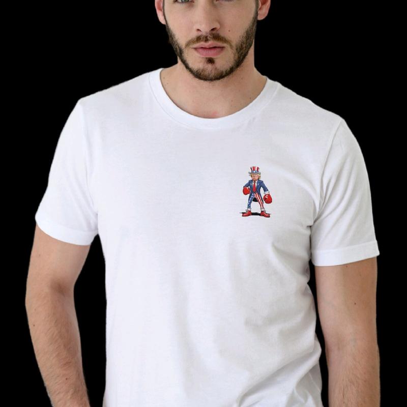 Trump Fight Fight Fight Men's T-Shirt, Menswear Crewneck, Cotton maga shirt trump vance t shirt funny meme