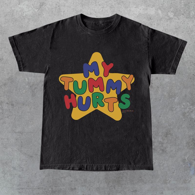 My Tummy Hurts Tee , Funny Meme Shirt, Clowncore Clothing , Clown Shirt , Kidcore Tee , Kidcore Clothes, Funny Gift For Her, Gift For Him