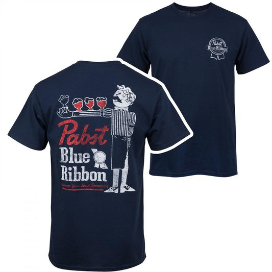 Pabst Blue Ribbon Support Bartenders  T-Shirt - 2 Side - Unisex Style Essentials - Sizes for Everyone - Styles for Every Occasion - Colorful Range - C