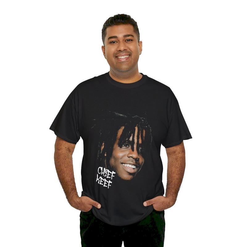 Chief Keef Inspired Vintage Graphic Tee Casual Cotton Menswear Top Tshirt Streetwear T-Shirt