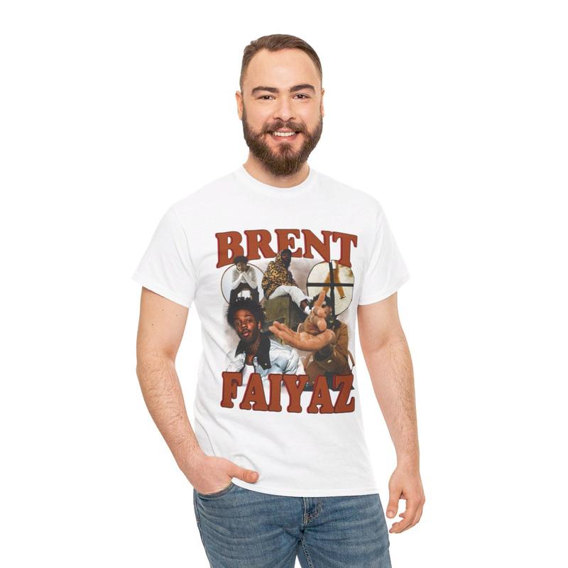 Brent Faiyaz Vintage 90s Rap Tees , Sonder, Hip hop RnB Shirt Casual Cotton Menswear Top Classic Graphics Smooth Underwear Tshirt Streetwear