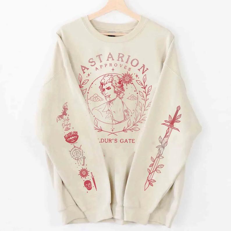 Baldurs Gate 3 Astarion Sweatshirt, Astarion Sweatshirt, Gamer Gift