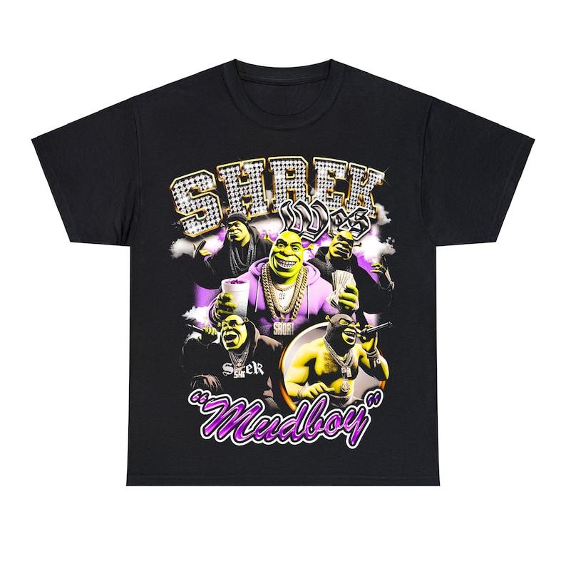 Vintage 90s Shrek Wes T-Shirt, Retro Sheck Wes Music Graphic Tee, Unique Tribute Apparel for RnB Rap Fans, Fun Unisex Gift Fashion
