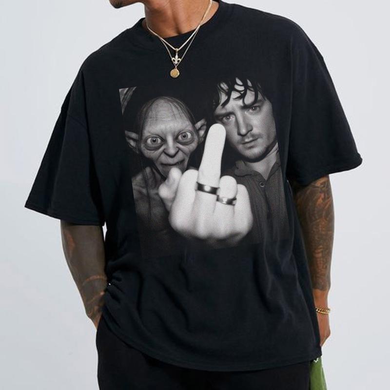 Gollum and Frodo Vintage T-Shirt, Lord of the Rings Graphic Tee, Meme Shirt, Retro Hobbit Movie Funny Shirt, Gift For Movies Lovers, Christmas Gifts